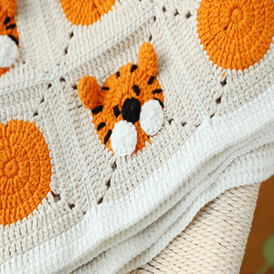 Blingcute | Crochet Blanket | Little Tiger Crochet Blankets - Blingcute