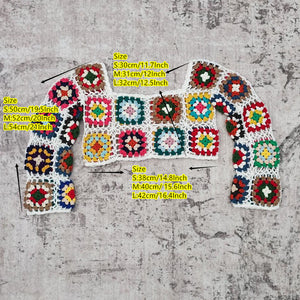 Blingcute | Colorful Boho Crochet Bikini Set | Cover up Mini Skirt - Blingcute
