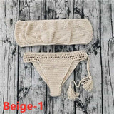 Tube Top Beachwear  Handmade Crochet Bikini Set