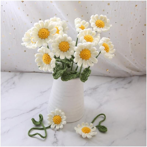 Blingcute | Crochet Bouquet of Flowers | Daisy Bouquet - Blingcute