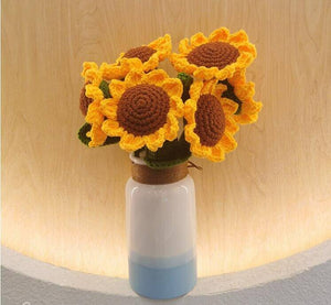 Blingcute | Crochet Bouquet of Flowers | Sunflower Bouquet - Blingcute