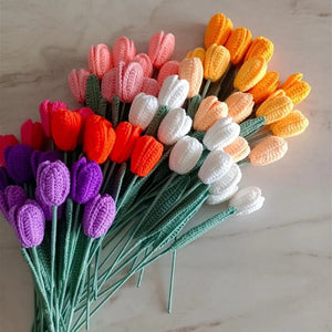 Blingcute | Crochet Bouquet of Flowers | Crochet Tulips - Blingcute