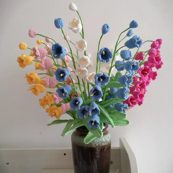 Blingcute | Crochet Bouquet of Flowers | Crochet Lily of the Valley Flowers - Blingcute