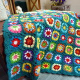 Blingcute | Colourful Daisy Crochet Blanket - Blingcute