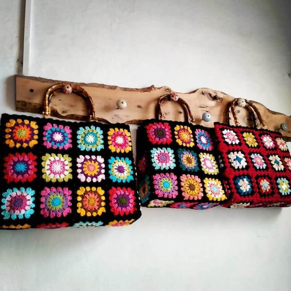 Blingcute | Colorful Granny Square Bag - Blingcute