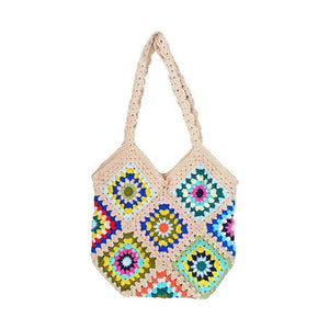 Blingcute | Granny Square Bag |  Bohos Hippie Handbag - Blingcute