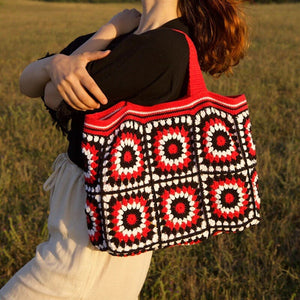 Blingcute | Granny Square Bag | Flower Crochet Bag - Blingcute