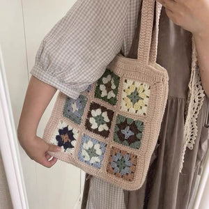 Blingcute | Granny Square Bag | Pastoral Shoulder Bag - Blingcute