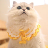 Blingcute | Cat Collar 2 Layer Collar Red  | Crochet Pet Collar - Blingcute
