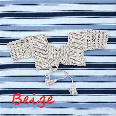 Blingcute | boho Sexy tassel shorts beachwear | Handmade Crochet Bikini Set