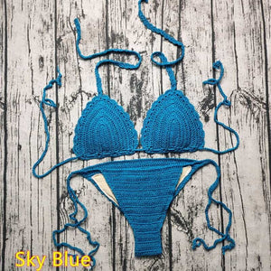 Blingcute | high hip Beachwear | Handmade Crochet Bikini Set