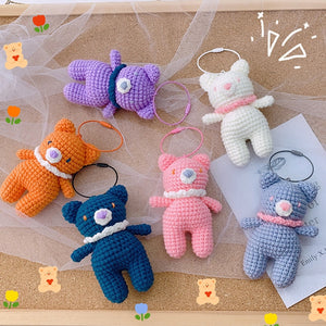 Blingcute | Colorful Bear Keyring | Crochet Amigurumi Toy - Blingcute
