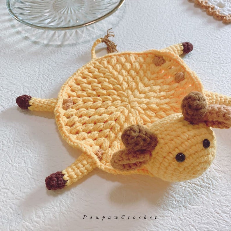 Blingcute | Crochet Animal Coasters | Home Decor Crochet - Blingcute