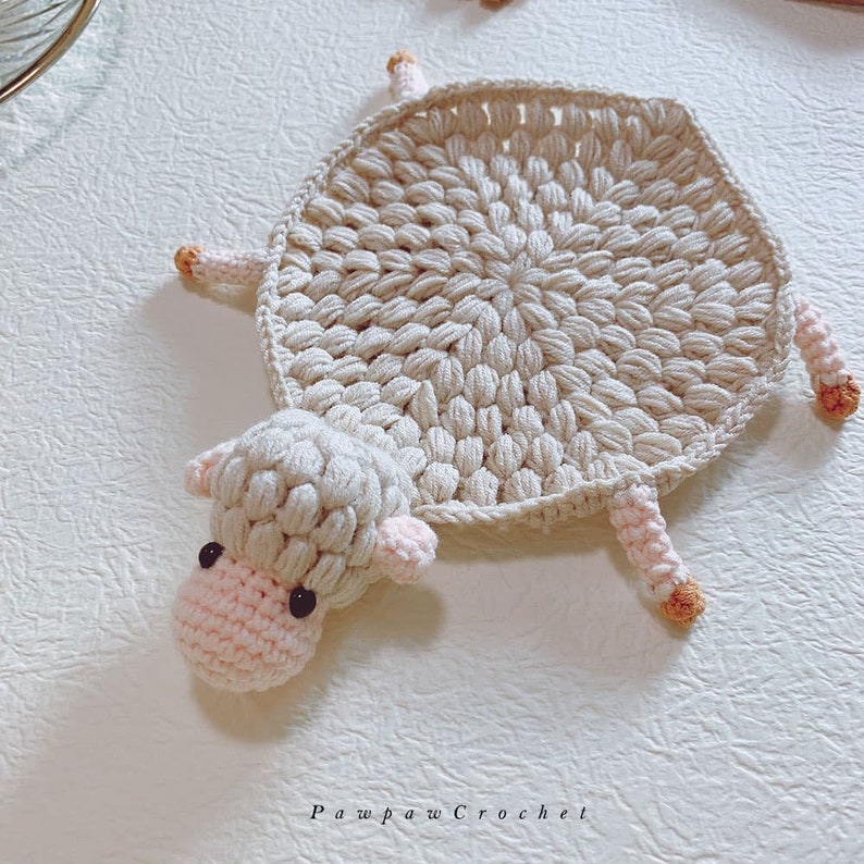 Blingcute | Crochet Animal Coasters | Home Decor Crochet - Blingcute