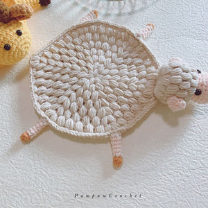 Blingcute | Crochet Animal Coasters | Home Decor Crochet - Blingcute