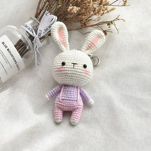 Blingcute | Lovely Rabbit Keychain | Crochet Keyring - Blingcute