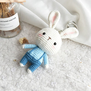 Blingcute | Lovely Rabbit Keychain | Crochet Keyring - Blingcute