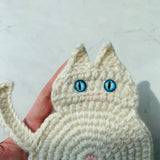 Blingcute | Cat Crochet Coaster | Gift for Cat Lovers - Blingcute