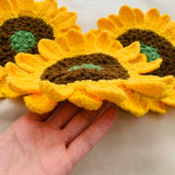 Blingcute | Crochet Sunflower Coaster | Handmade Home Decor - Blingcute