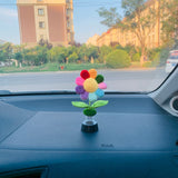 Blingcute | Crochet sunflower | Dashboard Toys for Cars - Blingcute