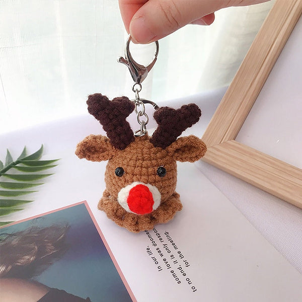 Blingcute | Wapiti Keychain | Crochet keychain Animals - Blingcute