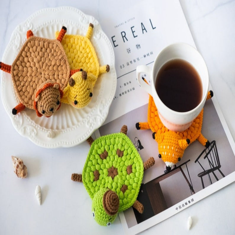 Blingcute |  Animals Crochet Coasters | Home Decor - Blingcute