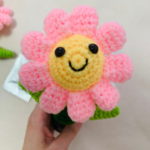 Blingcute | Crochet sunflower Car Accessories | Dashboard Decorations - Blingcute