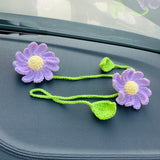 Blingcute | Cute Daisy Car Mirror Hanging | Rear View Mirror Decor - Blingcute
