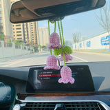 Blingcute | Car Mirror Hanging | Rear View Mirror Flower Car Accessories - Blingcute