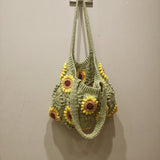 Blingcute | Crochet Sunflower Bag  | Crochet Shoulder Bag - Blingcute