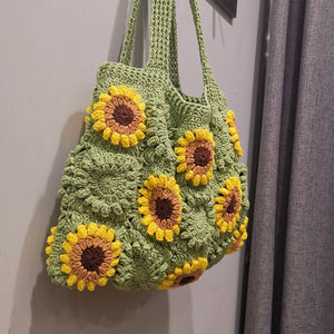 Blingcute | Crochet Sunflower Bag  | Crochet Shoulder Bag - Blingcute