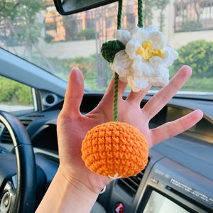 Blingcute | Orange Car Accessories | Car Mirror Hanging Decor - Blingcute