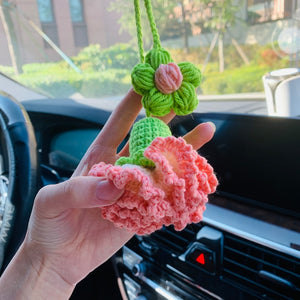 Blingcute | Car Accessories | Carnation flower Mirror Hanging - Blingcute