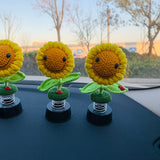 Blingcute | Handmade Crochet sunflower | Car Accessories - Blingcute