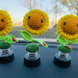 Blingcute | Handmade Crochet sunflower | Car Accessories - Blingcute