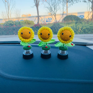 Blingcute | Handmade Crochet sunflower | Car Accessories - Blingcute