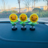 Blingcute | Handmade Crochet sunflower | Car Accessories - Blingcute