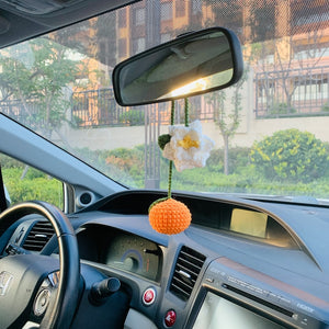 Blingcute | Orange Car Accessories | Car Mirror Hanging Decor - Blingcute