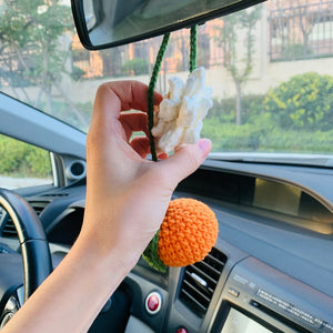 Blingcute | Orange Car Accessories | Car Mirror Hanging Decor - Blingcute