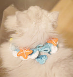 Blingcute | Cat Fish Knit Collar | Crochet Pet Collar - Blingcute