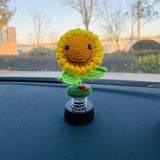 Blingcute | Handmade Crochet sunflower | Car Accessories - Blingcute