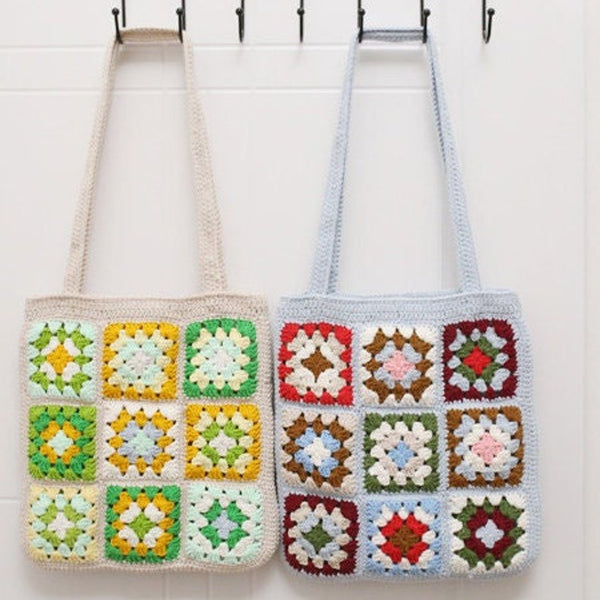 Blingcute | Handmade Crochet Flower Bag | Cochet Tote Bag - Blingcute