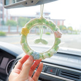 Blingcute | Cute Wreath Car Hanging Mirror Accessories - Blingcute