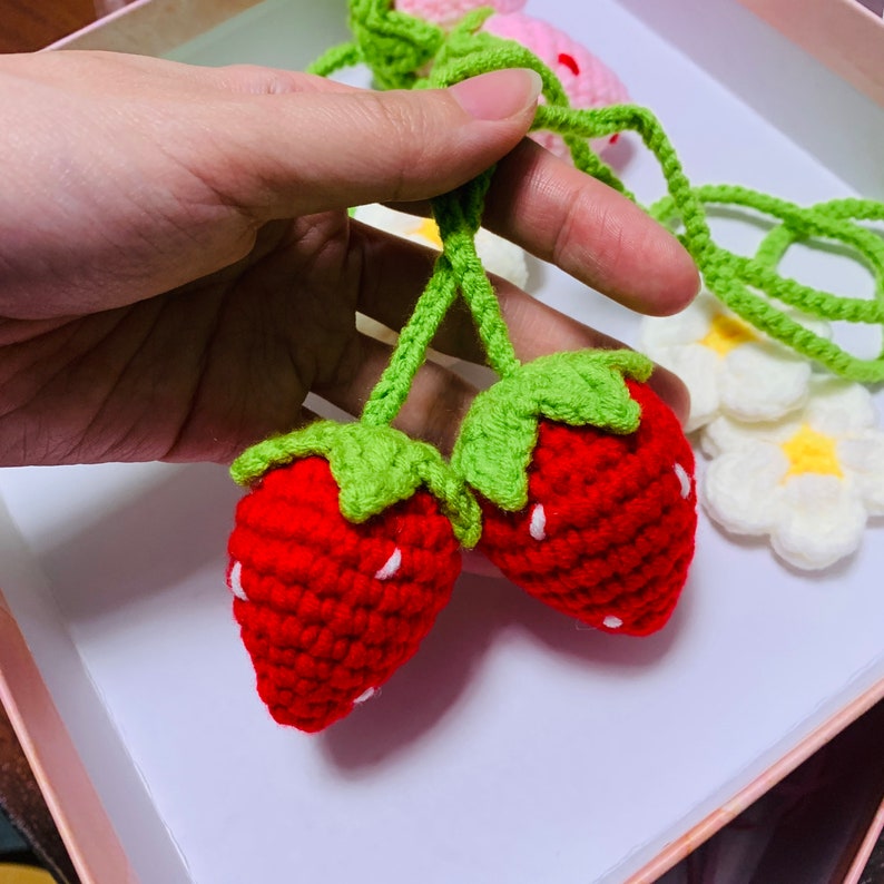Strawberry Dreams  Crochet car, Cute car accessories, Girly car