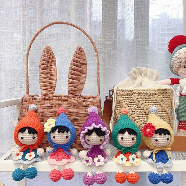 Blingcute | Cute Girl Key Chain | Crochet Keychain - Blingcute