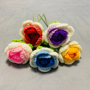 Blingcute | Crochet Flowers Rose | Valentine's Gift for her - Blingcute