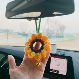 Blingcute | Cute Sunflower Car Accessories Mirror Hanging - Blingcute