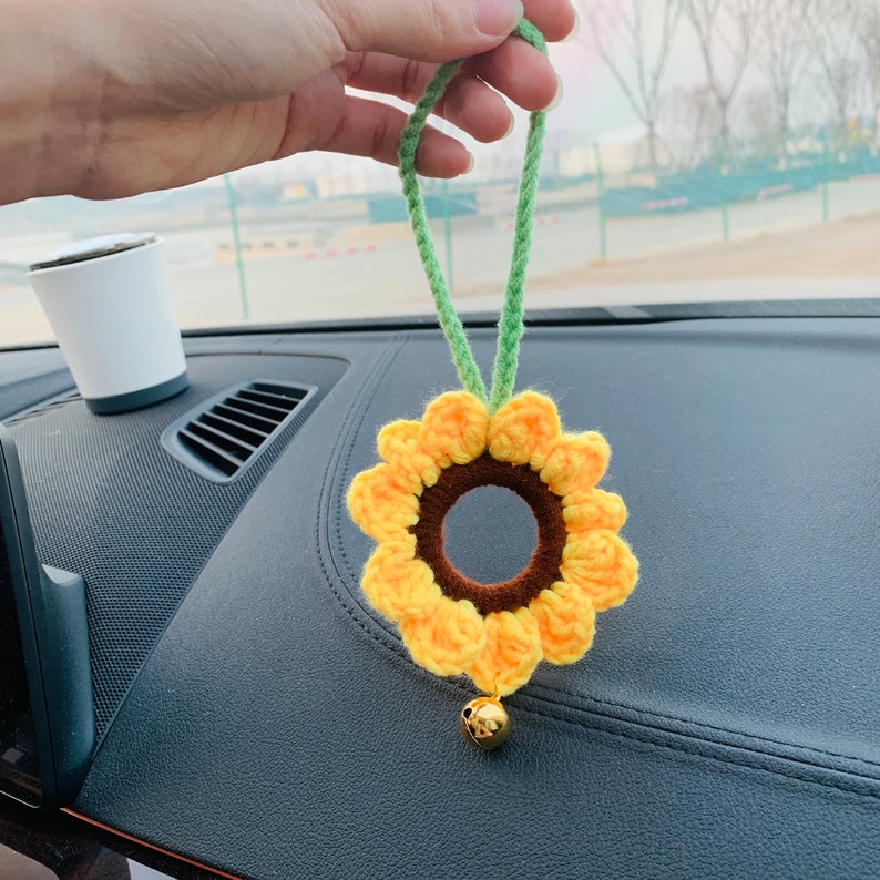 Blingcute | Cute Sunflower Car Accessories Mirror Hanging - Blingcute