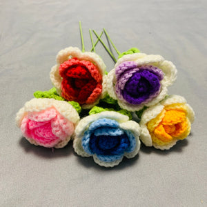 Blingcute | Crochet Flowers Rose | Valentine's Gift for her - Blingcute