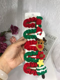 Blingcute | Crochet Christmas Hairclips | Little Girl Hair Clips - Blingcute